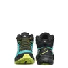 Multifunktionsschuhe für Damen von Scarpa; Modell Rush Mid 2 GTX in Schwarz und Türkis mit gelben Akzenten. Produktbild-Vorschau