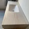 Wandhängendes Waschbecken-Set - Sinterstein - Travertine Produktbild-Vorschau 8