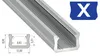 LED Aluminium Profil PD-X 1 Meter Aluprofil Leiste 12 x 8mm Produktbild-Vorschau 2