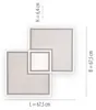 LeuchtenDirekt LED Deckenleuchte Edging Weiß 68x68cm 59W Produktbild-Vorschau 17