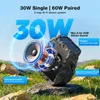 BlitzRock Solar Gartenlautsprecher 2er Set 30W (60W Stereo) Produktbild-Vorschau 5