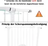 TRMLBE Barrière de sécurité pour enfants avec porte pour Voir les images du produit 3