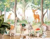 Fototapete Kinderzimmer Wald Tiere - 400x280 cm - inklusive Produktbild-Vorschau 2