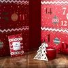 Wiederverwendbarer Adventskalender im roten Weihnachts-Look Productafbeelding-voorbeeld