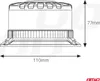 LED Warnleuchte W28B 12V 24V Blitztbake R65 R10 Wasserdicht Produktbild-Vorschau 4
