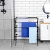 Étendoir vertical extensible en métal réglable, noir Voir les images du produit 10