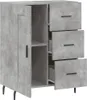 vidaXL Příborník betonový šedý 69,5x34x90 cm odvozený Náhled obrázku produktu 6