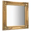vidaXL Lustro ścienne w stylu barokowym 60x60 cm Złote Podgląd zdjęcia produktu 7