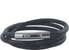 Lederkette 4 mm Herren Halskette schwarz 17-100 cm lang mit Produktbild-Vorschau 1