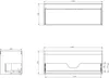 Mexen Orio mobile bagno 160 cm con lavabo Vela destro, 1S, Anteprima dell’immagine prodotto 6