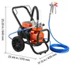 Spruzzatore airless a membrana VEVOR da 2000 W, spruzzatore Anteprima dell’immagine prodotto 8