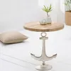 cagü: Design Beistelltisch [ANCORA] Mango mit Silber Produktbild-Vorschau 1