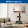 RFIVER Rollbar TV Rollwagen Fernsehständer für 27-70 Zoll Produktbild-Vorschau 6