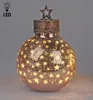 formano LED palla decorativa 30 cm stelle vetro rosa-oro Anteprima dell’immagine prodotto 3