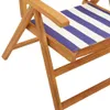 Gartenstühle 2 Stk. Blau und Weiß Massivholz Akazie & Stoff Produktbild-Vorschau 10