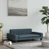 vidaXL Pelíšek pro psy Dark Grey 90x53x30 cm Látka Náhled obrázku produktu 2
