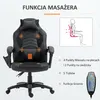 Fotel biurowy HOMCOM z funkcją masażu i 6 punktami Podgląd zdjęcia produktu 4