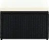 vidaXL Stolička s vankúšom Poly Rattan 53 × 53 × 30 cm Náhľad obrázku produktu 2