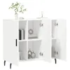 The Living Store Sideboard Weiß 90x34x80 cm Holzwerkstoff Produktbild-Vorschau 4