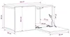 vidaXL TV-Schrankset Wandmontiert Braun 60 x 30 x 30 cm Produktbild-Vorschau 8