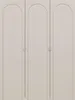 A front view of a three-door wardrobe with arched tops. Produktbild-Vorschau