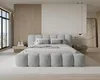 Chilly Möbel Design Polsterbett Stone 180x200 cm Samt Grau Produktbild-Vorschau 2