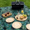Zagatto Picknickdecke Stranddecke Decke 200x200cm mit Griff Produktbild-Vorschau 5