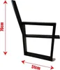 Bankbeine 2stk. 45x90cm, Farbe: schwarz pulverbeschichtet Produktbild-Vorschau 1