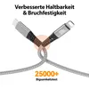 USB-C zu Iphone Kabel 480M 60W mit Metall Stecker in Grau Produktbild-Vorschau 3
