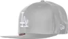 A grey baseball cap with the 'LA' logo on the front and a New Era logo on the side. Produktbild-Vorschau
