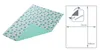 Babydecke für babys Baumwolle, 75x100, Minze Igel mit Produktbild-Vorschau 3