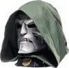A close-up of a Dr. Doom helmet with a green hood. Anteprima dell’immagine prodotto