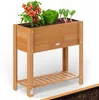 Casaria® Jardinière surélevée en Bois d'Acacia FSC® - Carré Voir les images du produit 1