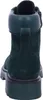 The back view of a dark green suede boot with a thick platform sole. Produktbild-Vorschau