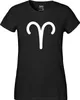 Huuraa Damen T-Shirt Widder Sternzeichen Zeichen XL Black Produktbild-Vorschau 2