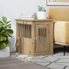 vidaXL Hundekäfig im Möbelstil Artisan-Eiche 45x62x59 cm Produktbild-Vorschau 2