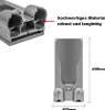 A close-up view of a vacuum cleaner accessory holder with dimensions indicated, and a separate image showing a cross-section of the holder with descriptive text. Produktbild-Vorschau