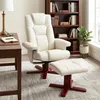 Relaxfauteuil met voetenbankje, lederlook, verstelbare Productafbeelding-voorbeeld 10