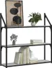 vidaXL Nástenná polica 3 priehradky Grey Sonoma 80x21x78,5 Náhľad obrázku produktu 3