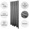 Gardinenschal 140x145 cm Anthrazit 2er-Pack, blickdichte Produktbild-Vorschau 3