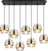 Globo Lighting Hängeleuchte Metall schwarz matt, 8x E27 Produktbild-Vorschau 11