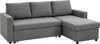 HOMCOM Ecksofa mit Schlaffunktion Stauraum Schlafsofa mit Produktbild-Vorschau 1