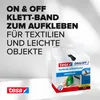 Tesa páska s háčikom a slučkou 2,5 m x 20 mm on&off čierna Náhľad obrázku produktu 6