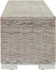 vidaXL Coffre Blanc 110 cm Naturel Kubu Rotin & Bois Massif Voir les images du produit 2