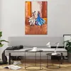 Bilder auf glas - Einteilig - Frauen Kleider Öl - 80x120cm Produktbild-Vorschau 6