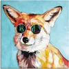 ARTland Leinwandbild Fuchs in Sonnenbrille Größe: 70x70 cm Produktbild-Vorschau 1