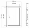 Revisionsklappe Metall Revisionstür FEINZ - 25x50 cm - Produktbild-Vorschau 3