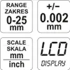Mikrometr digitální 0-25mm Náhled obrázku produktu 2