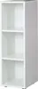 A white, three-shelf storage unit. Produktbild-Vorschau