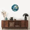 Wanduhr - Rund - Glasuhr - Abstraktion modern - 40x40cm - Produktbild-Vorschau 7